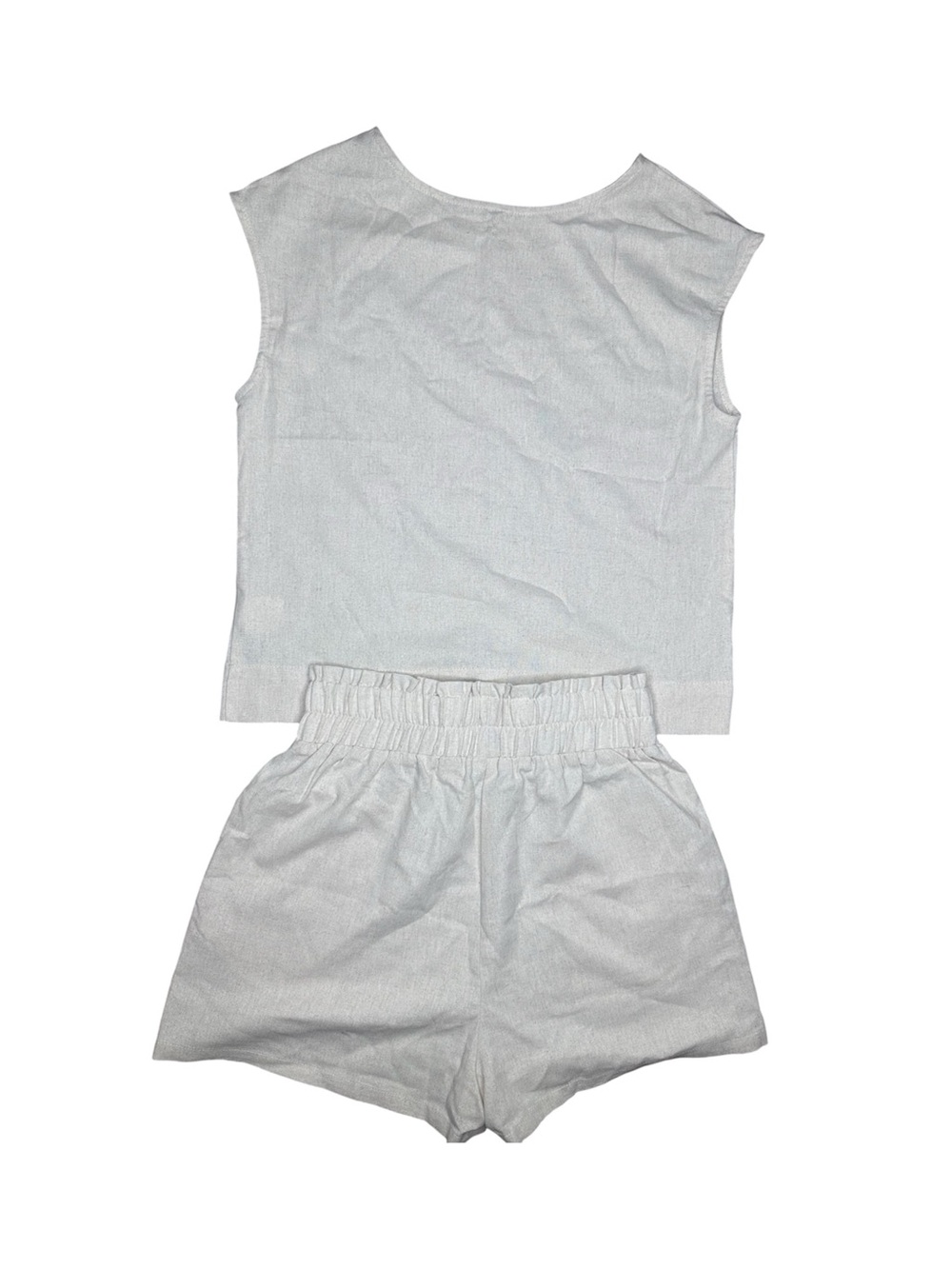 Commense Natural Cream Two-Piece Linen Set